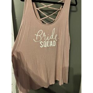 Torrid size 3 super soft shirt tank top pink bride squad